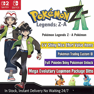 POKEMON LEGENDS ZA Custom Alpha Pokemon 6IV Shiny  YOUR OT ALPHA POKEMON MEGA 