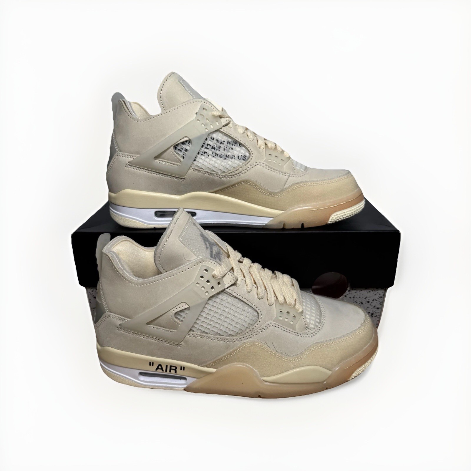OFF WHITE X NIKE Off White x Nike Air Jordan 4 Retro Sail taglia UK 7 5 nuove con scatola originale