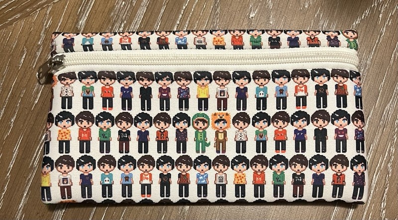 RARE HTF Dan and Phil pixel people PENCIL CASE