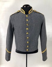 Confederate Richmond Depot Type 1 Jacket of Silver Grey with Yellow Trim Size 52