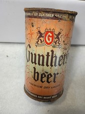 Gunther's , Maryland flat top beer can , EMPTY
