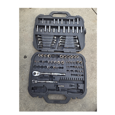 #ad Husky 69 Piece 1 4 amp; 3 8 Drive Mechanics Tool Set SAE Metric Hard Case $42.70