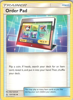 Order Pad #131/156 (LP) SM - Ultra Prism SM05 Pokemon