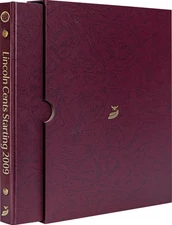 Lincoln Cents Burgundy 2009 Date/Mintmark Set - Whitman Prestige™ Coin Album