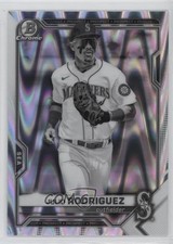 2021 Bowman Draft Chrome Black & White RayWave Refractor Julio Rodriguez 2s2