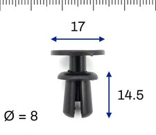 FIT JAGUAR BOOT PANEL LOADING SILL STRIP TRIM CLIPS INTERIOR