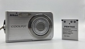Nikon Coolpix S210 Digital Camera And Battery, No Charger.