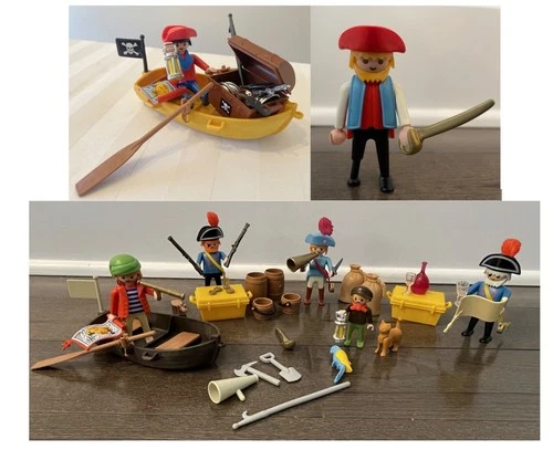 Playmobil Pirates Lot Figures and Accessories Vintage 1980s