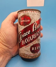 Grace Bros (GB) Bavarian Flat Top Beer Can, Los Angeles  CA