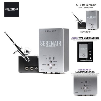 Airbrush-Set, Ambition Serie GTS-06, Airbrush & Luftkompressor mit Luftkontrolle