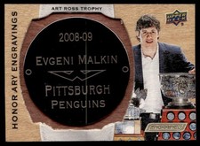 2018-19 UD Engrained Honorary Engravings Metal Placard Evgeni Malkin 022/100