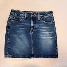 L.EI. juniors Vintage Blue Mini Denim Skirt Size 1, 100 Y2K 90's School