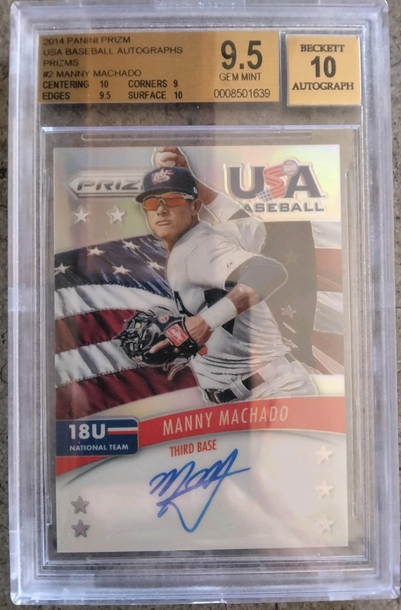 Manny Machado Autographed Baseball Sports Trading Cards