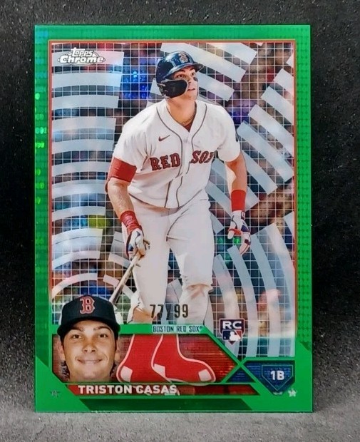 2023 Topps Chrome #174 Triston Casas Green Sonar Refractor /99 RC