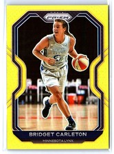 2021 Panini Prizm WNBA Bridget Carleton Gold /10 #16 Minnesota Lynx RC Rookie