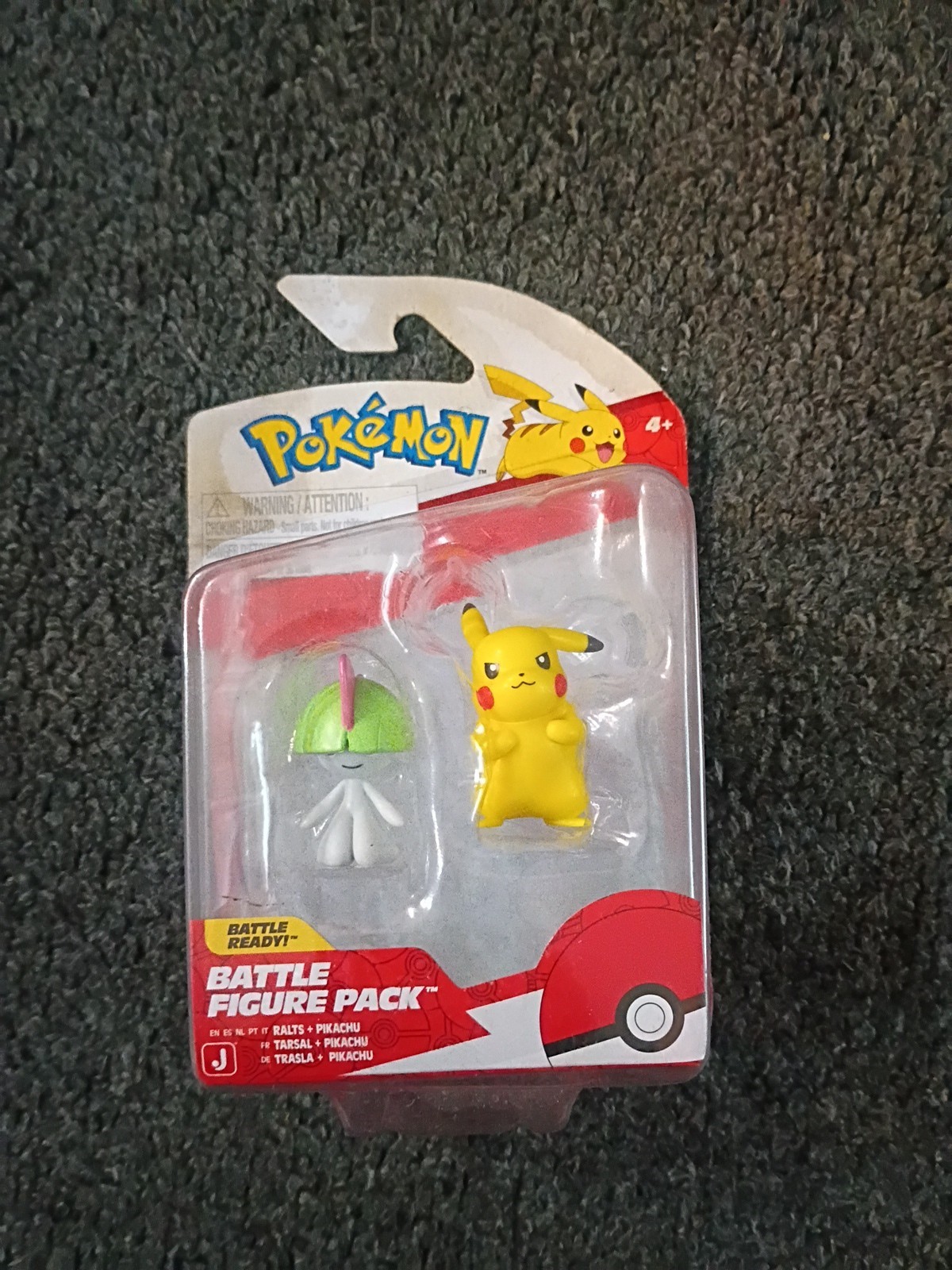 “Pokemon” Pikachu & Ralts, Battle Figure Pack, Jazwares New