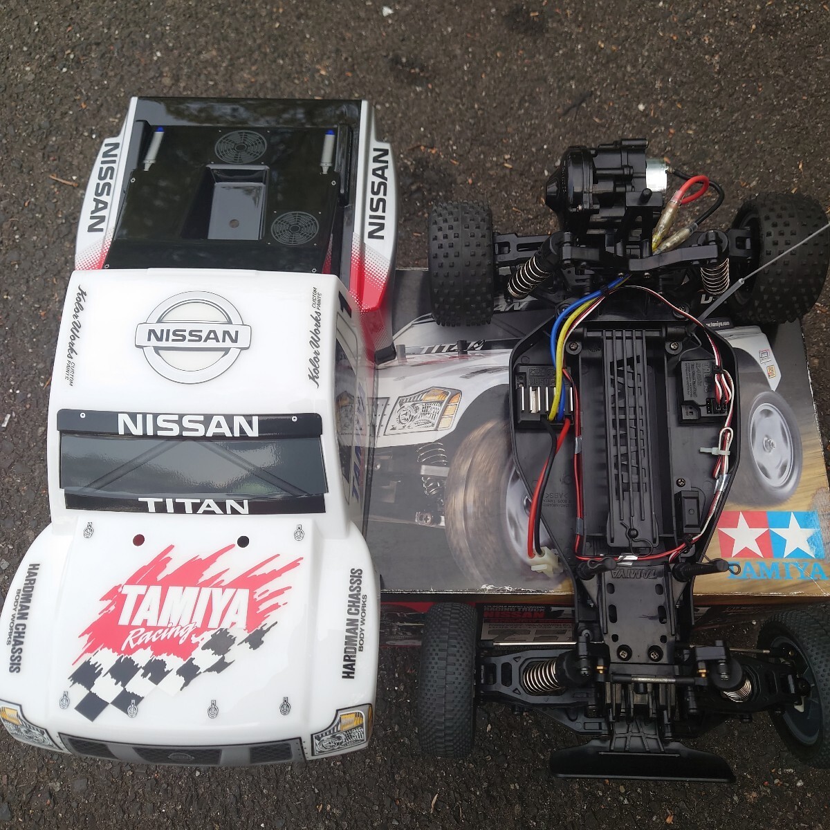 Tamiya DT02T Nissan Titan Race Truck Sports Tuned Motor & Full