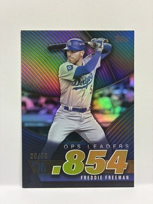 2025 Topps Series 2 Freddie Freeman /50 Gold OPS Leaders #OPS-16