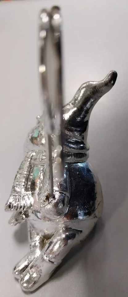 Segnaposto set 6 pezzi LF codice CH1362 Babbo Natale con pinza color argento - Immagine 4 di 4