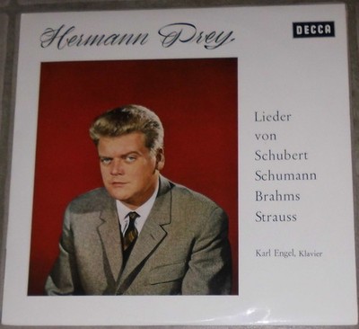 Lieder von Schubert, Schumann, Brahms - Hermann Prey - 12'' Vinyl LP 1963 Decca