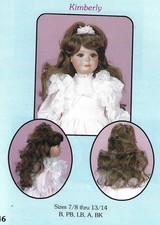 Bell Quality Doll Wig Kimberly, New Old Stock With Tags Sizes 9-10, 11-12, 13-14