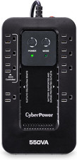 EC550G Ecologic Battery Backup  Surge Protector UPS System, 550VA/330W, 8 Outle