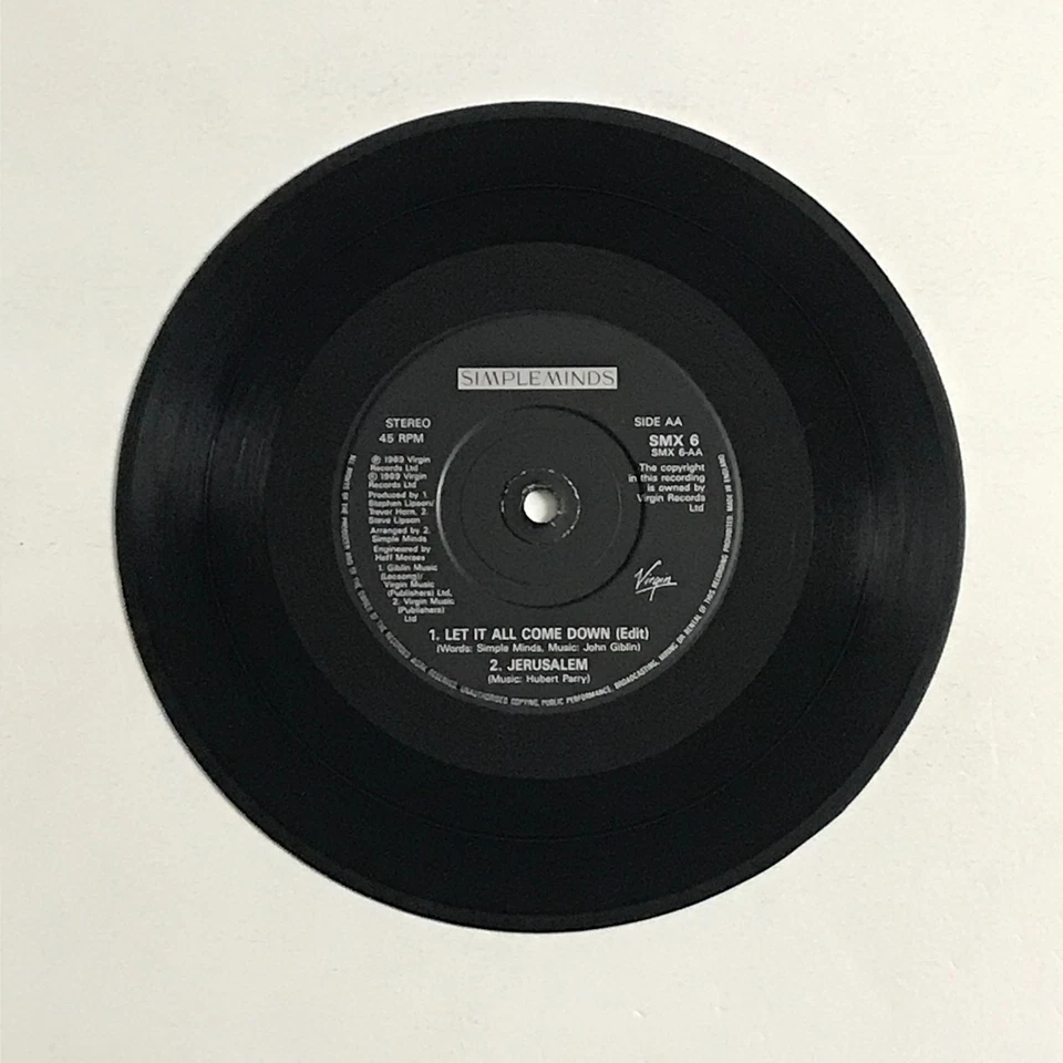 Simple Minds - The Amsterdam EP 7" Vinyl Record - SMX 6 EX/EX - Image 4 of 4