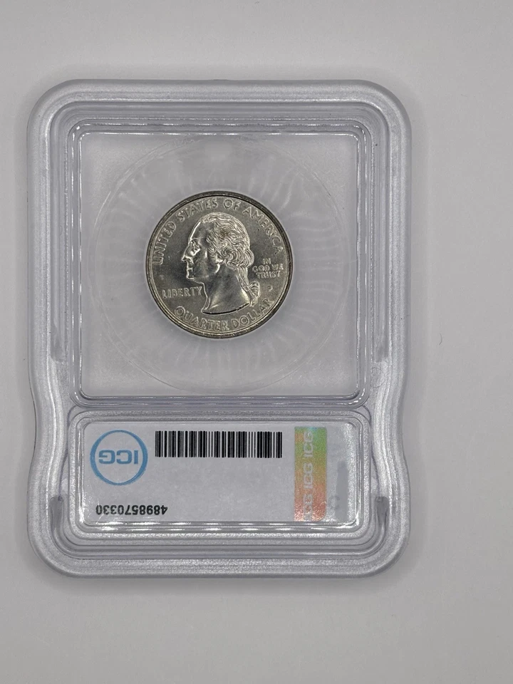 1999-P New Jersey State Quarter ICG MS 69 - Image 2 of 2