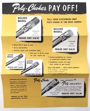 Poly Chokes Pay Off! Gun Firearms Poly Choke Fold Out Ad Paoli Pennsylvania