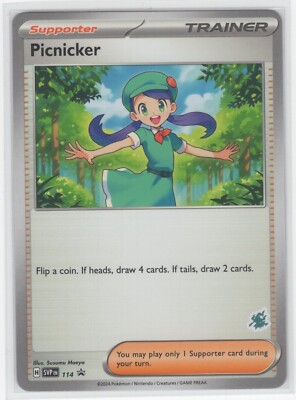 Pokemon Scarlet & Violet Black Star Promo -  Picnicker SVP 114 Darkrai Stamped