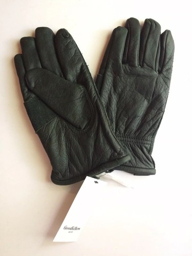 Goodfellow & Co | Men's Nylon Lined Leather Gloves Dark Green M/L