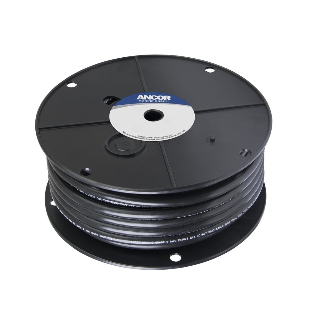 ANCOR 114002 Tinned Copper Battery Cable - 2 AWG