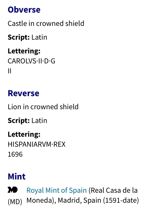 1680-1701 Coin Spanish Empire 2 Maravedis Castle & Lion Genuine Circulated Spain - Image 4 of 4