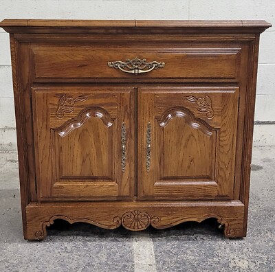 Vintage Stanley Furniture Solid Cherry Traditional Style Flip Top