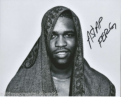 RAPPER A.$.A.P FERG HAND SIGNED AUTHENTIC 8X10 PHOTO C w/COA ASAP MOB ...