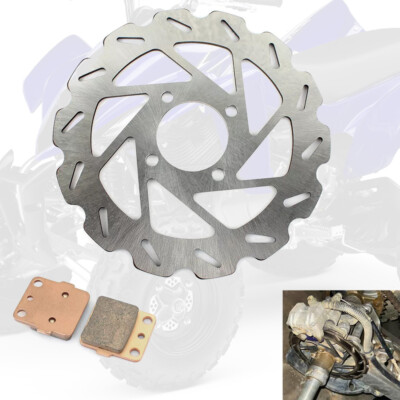 2004 350 Raptor Rear Rotor Rear Brake Disc Rotor Pads for Yamaha Raptor 350 YFM350R 2004-13 ...