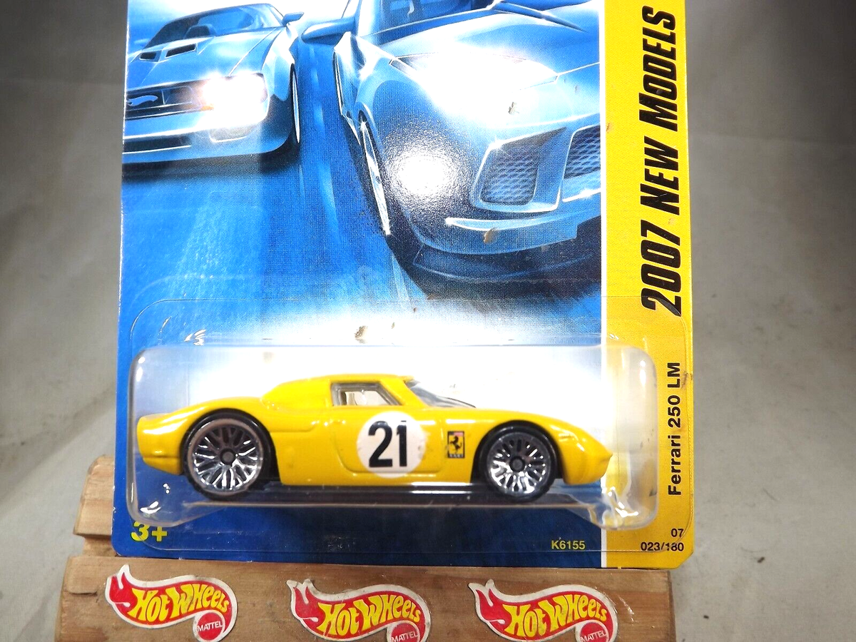 2007 Hot Wheels #23 New Models 23/36 FERRARI 250 LM Yellow Variant