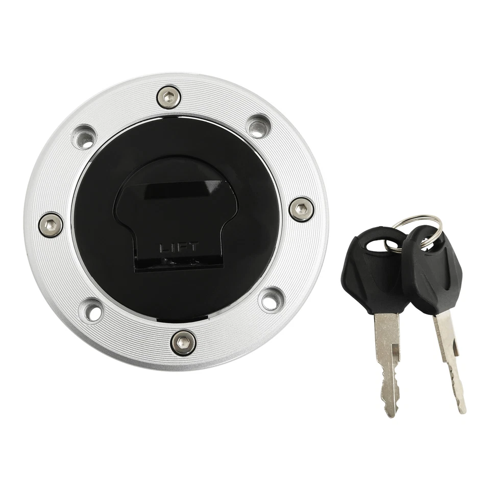 Cubierta de tapa de tanque de combustible con llave apta para Suzuki GSXR600 1997-2003 GSXR750 2001-03 Foto 2 de 4