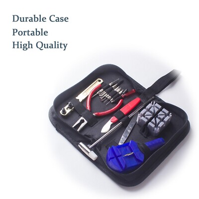 PreAsion 16PCS Watch Repair Tool Set Wrist Strap Adjust Band Pin Strap Link Remo