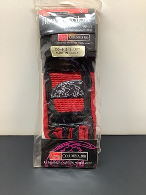 Columbia 300 Bowling Glove W/ Wrist Support Genuine Leather Small Left NOS