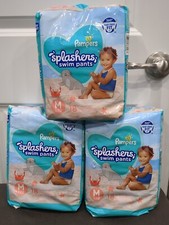3-Pack Pampers Splashers Swim Diapers Size M 20-33lb 18 Count each 54 Total 