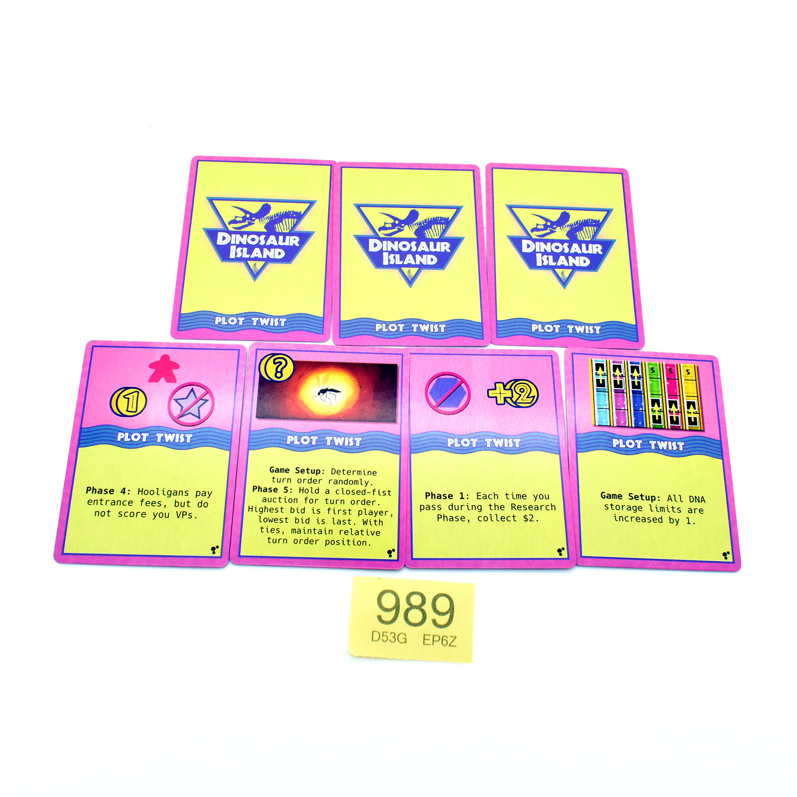 Dinosaur Island Totally Liquid Expansion Plot Twist Cards Spare Parts  Upgrades | eBay