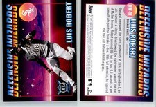 Luis Robert 2021 Topps Big League Defensive Wizards DW-11 White Sox