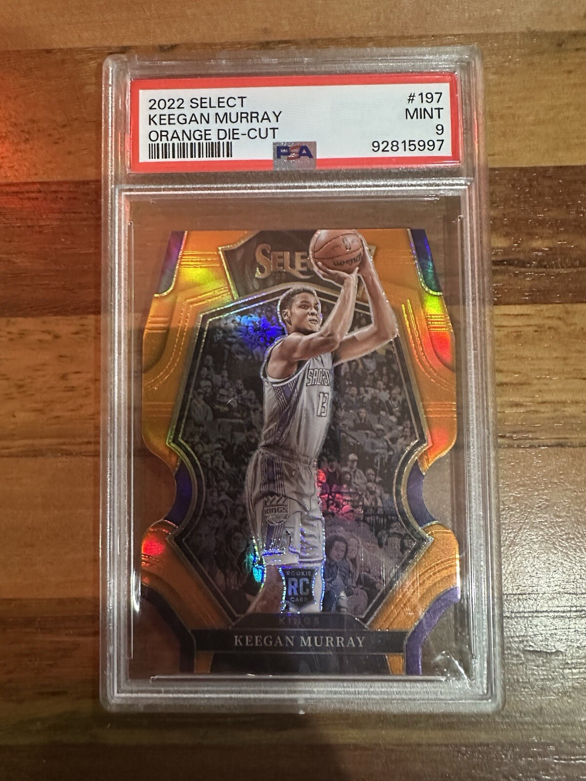 2022-23 Select: #197 Keegan Murray Orange Die Cut /65 RC PSA 9