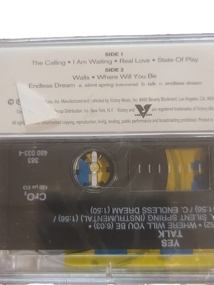Yes Talk (Cassette Tape, 1994, Victory) Progressive Art Rock, Jon Anderson - Image 4 of 4