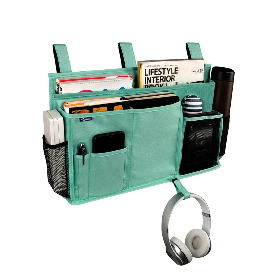 Bedside Caddy Hanging Bed Organizer Storage Bag Pocket for Bunk and