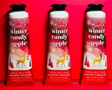 NEW Winter Candy Apple 3X Travel Hand Cream Bath & Body Works  FREE SHIP!