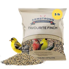 Armstrong Wild Bird Food Favourite Finch Bird Seed Blend For Finches, 5lbs