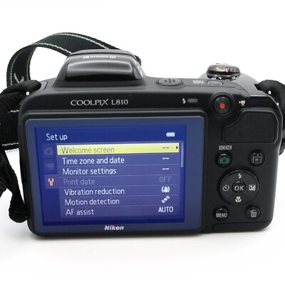 N MINT] Nikon COOLPIX L810 16.1MP 26x Zoom Digital Camera with