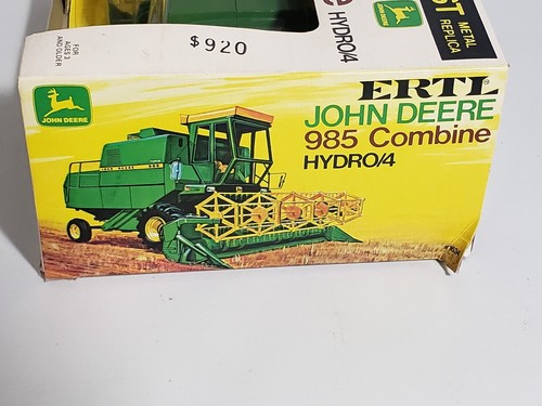 VINTAGE 1/50 ERTL JOHN DEERE 985 COMBINE HYDRO FARM TOY NEW IN BOX - Picture 4 of 11